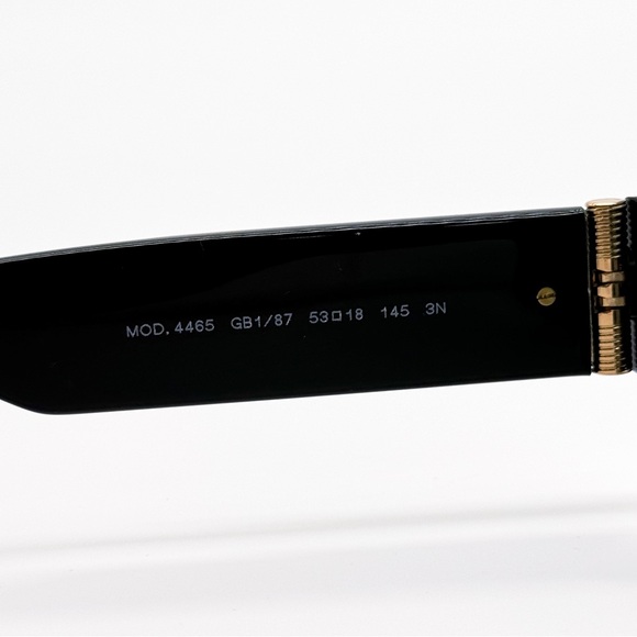 NEW VERSACE VE4465 GB1/87 SQUARE MOD 4465 BLACK VE4465 GB187 UNISEX SUNGLASSES - Picture 9 of 10